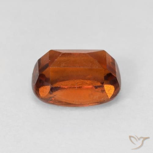 Grenat Hessonite Orange foncé naturelle Coussin, 2.24 ct, VS