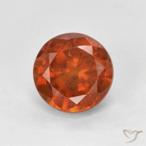 Grenat Hessonite Orange rougeâtre naturelle Tour, 2.06 ct, VS