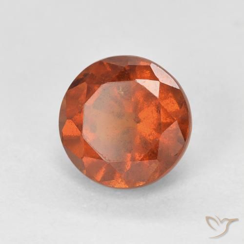 Grenat Hessonite Orange rougeâtre naturelle Tour, 2.06 ct, VS