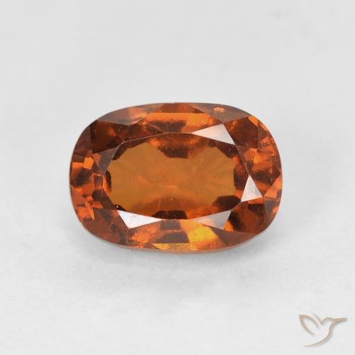 Grenat Hessonite Orange rougeâtre naturelle ovale, 1.94 ct, VS