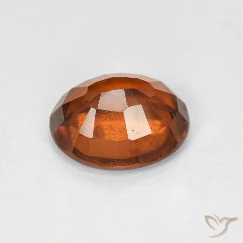 Grenat Hessonite Medium Dark-Orange naturelle ovale, 2.69 ct, VS