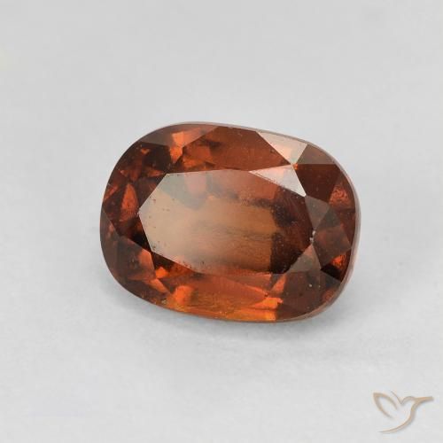 Grenat Hessonite Orange moyen naturelle Coussin, 2.32 ct, VVS-VS
