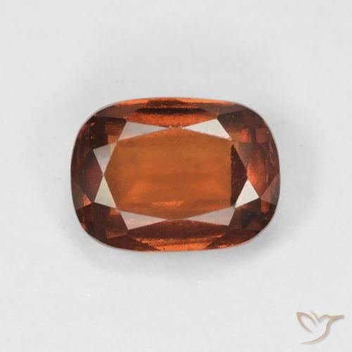 Grenat Hessonite Orange moyen naturelle Coussin, 1.75 ct, VVS-VS