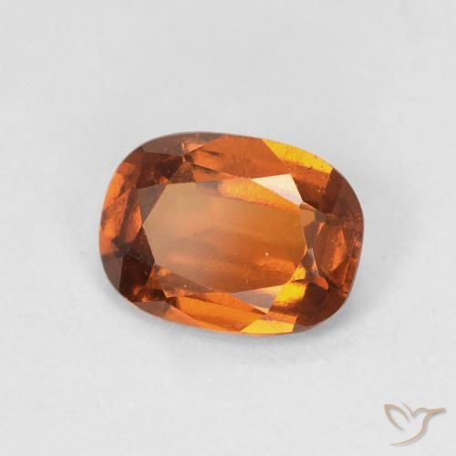 Grenat Hessonite Orange moyen naturelle Coussin, 1.42 ct, VVS-VS