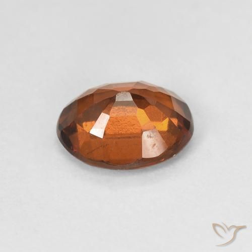Grenat Hessonite Orange moyen naturelle ovale, 1.42 ct, VVS-VS
