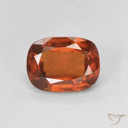 Grenat Hessonite Orange moyen naturelle Coussin, 1.87 ct, VVS-VS