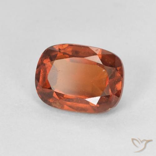 Grenat Hessonite Orange moyen naturelle Coussin, 1.87 ct, VVS-VS