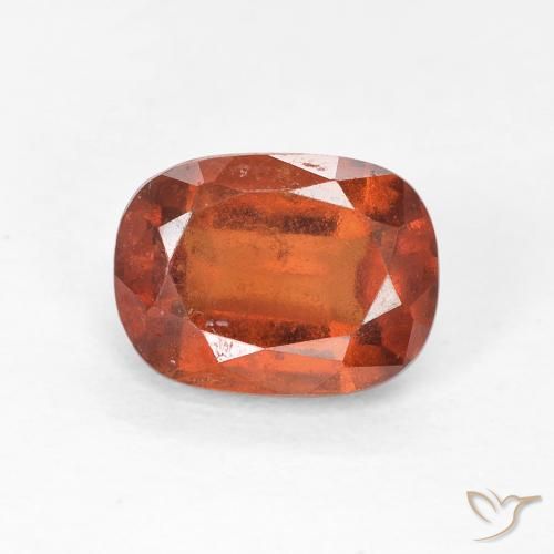 Grenat Hessonite Ambre orange naturelle Coussin, 1.94 ct, VS