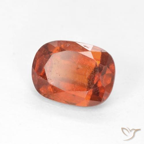 Grenat Hessonite Ambre orange naturelle Coussin, 1.94 ct, VS