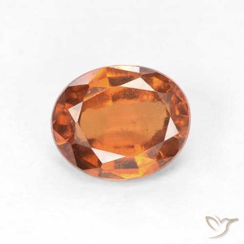 1.26ct Naturel Orange moyen Grenat Hessonite, ovale, VS