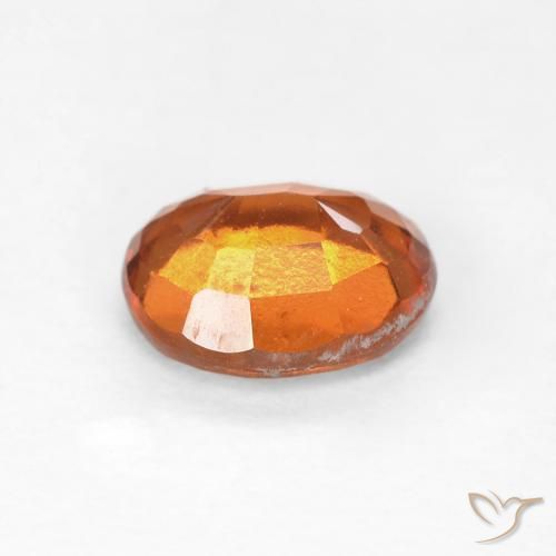 Grenat Hessonite Orange moyen naturelle ovale, 1.26 ct, VS