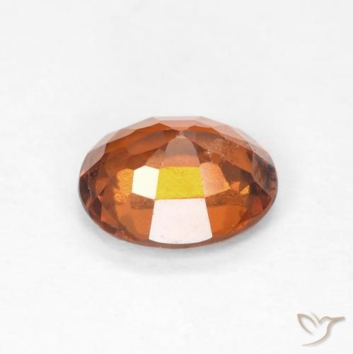 Grenat Hessonite Orange foncé naturelle ovale, 1.46 ct, VS-SI