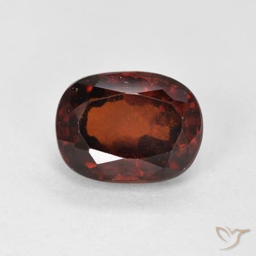 Grenat Hessonite Rouge foncé naturelle Coussin, 1.86 ct, VS