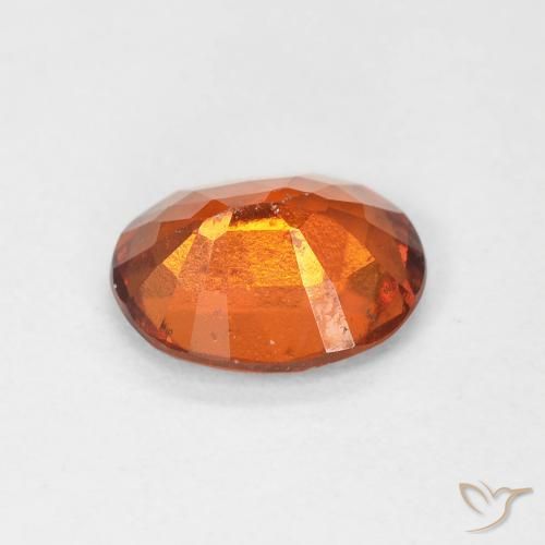 Grenat Hessonite Orange foncé naturelle ovale, 1.48 ct, VS