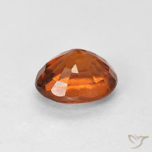 Grenat Hessonite Orange chaud naturelle ovale, 0.78 ct, VS