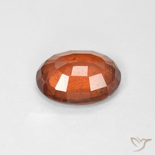 Grenat Hessonite Orange chaud naturelle ovale, 2.44 ct, VS