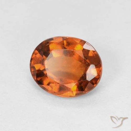 1.59ct Naturel Ambre orange Grenat Hessonite, ovale, VVS-VS