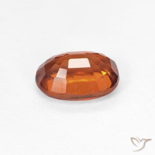 Grenat Hessonite Orange rougeâtre naturelle ovale, 1.09 ct, VS