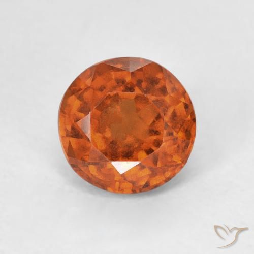 Grenat Hessonite Ambre orange naturelle Tour, 0.98 ct, VVS-VS