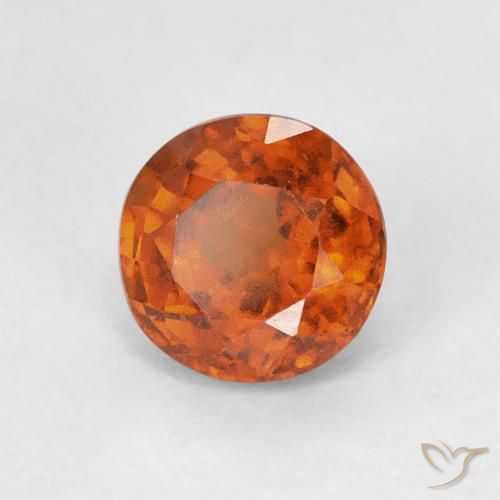 Grenat Hessonite Ambre orange naturelle Tour, 0.98 ct, VVS-VS
