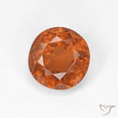 Grenat Hessonite Ambre orange naturelle Tour, 0.86 ct, VVS-VS