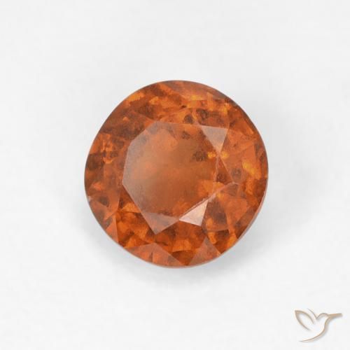 Grenat Hessonite Ambre orange naturelle Tour, 0.86 ct, VVS-VS