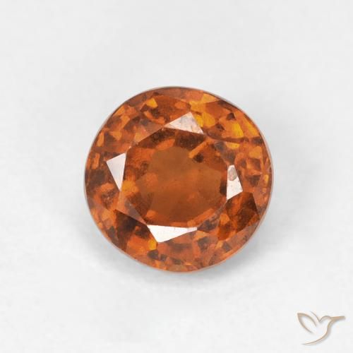 Grenat Hessonite Medium Dark-Orange naturelle Tour, 0.94 ct, VVS-VS