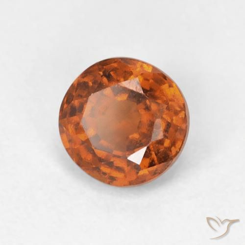 Grenat Hessonite Medium Dark-Orange naturelle Tour, 0.94 ct, VVS-VS