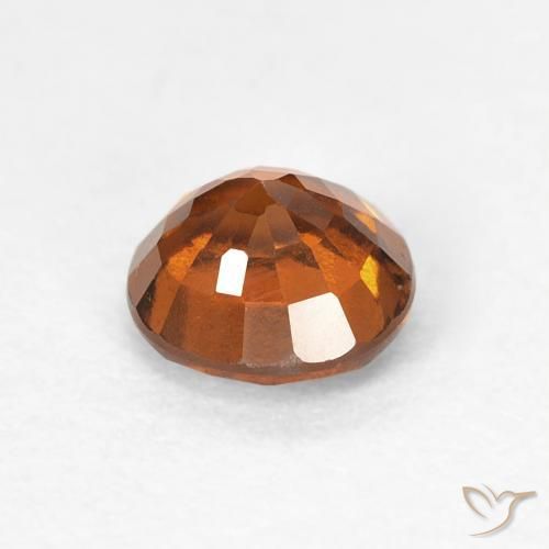 Grenat Hessonite Medium Dark-Orange naturelle Tour, 0.94 ct, VVS-VS