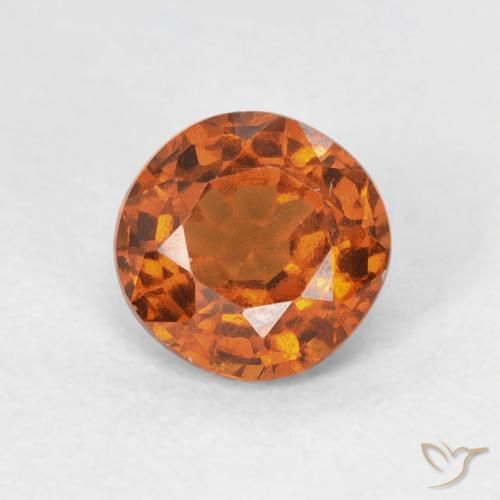 Grenat Hessonite Medium Dark-Orange naturelle Tour, 0.95 ct, VVS-VS
