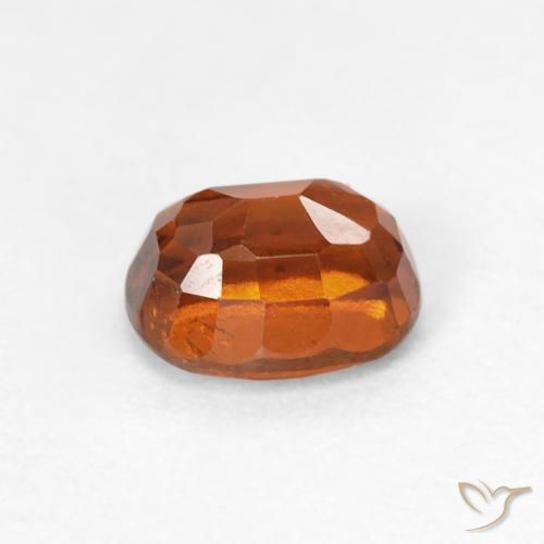 Grenat Hessonite Medium Dark-Orange naturelle ovale, 1.25 ct, VS
