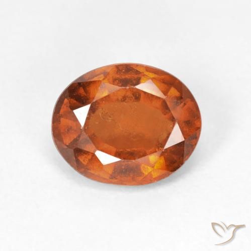 2.39ct Naturel Ambre orange Grenat Hessonite, ovale, VS
