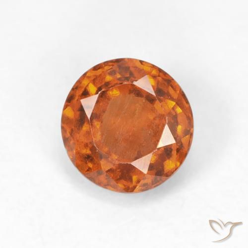 Grenat Hessonite Orange rougeâtre naturelle Tour, 0.92 ct, VS