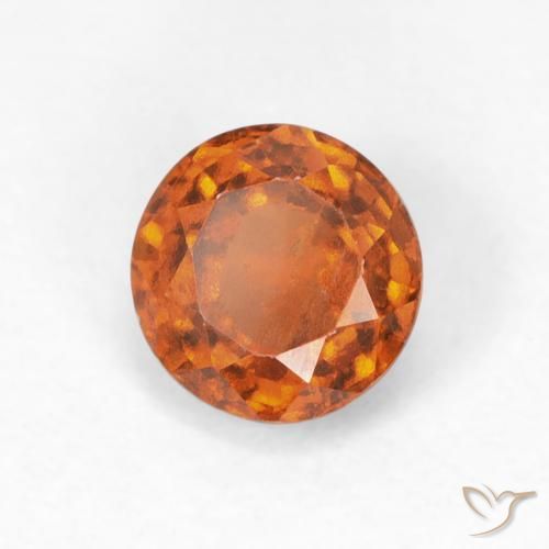 Grenat Hessonite Orange rougeâtre naturelle Tour, 0.92 ct, VS