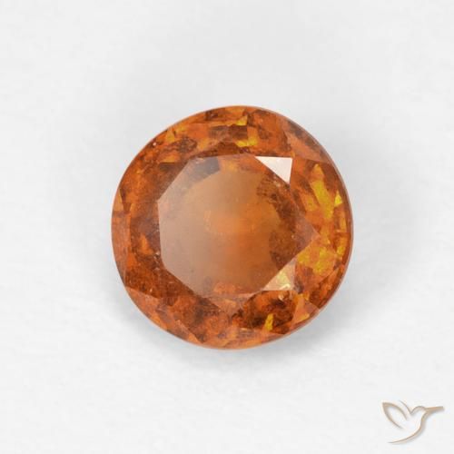 Grenat Hessonite Medium Dark-Orange naturelle Tour, 0.83 ct, VS