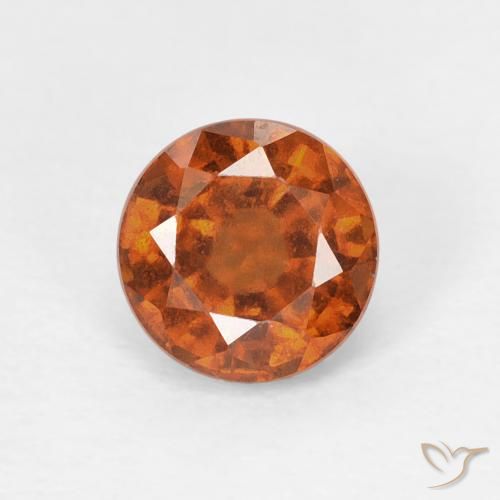Grenat Hessonite Ambre orange naturelle Tour, 0.94 ct, VS