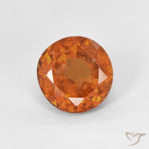 0.85ct Naturel Medium Dark-Orange Grenat Hessonite, Tour, VS