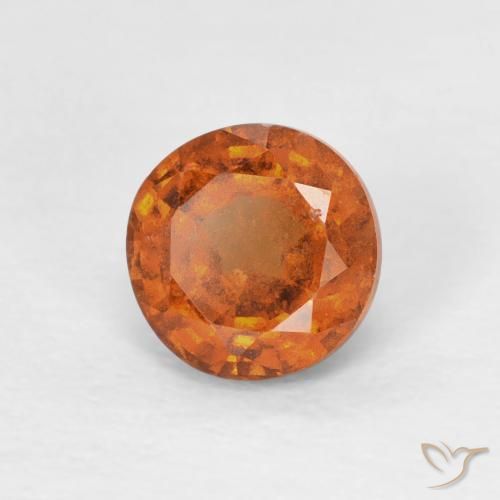 Grenat Hessonite Medium Dark-Orange naturelle Tour, 0.85 ct, VS