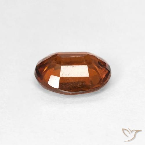 Grenat Hessonite Orange foncé naturelle ovale, 1.23 ct, VS