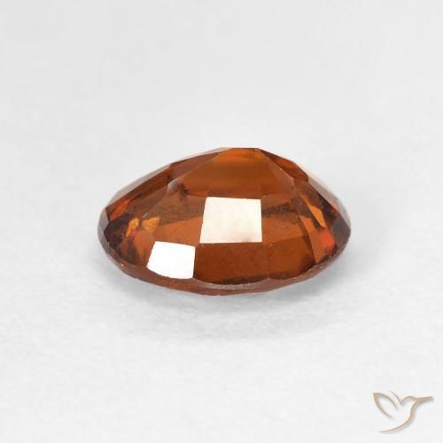 Grenat Hessonite Orange foncé naturelle ovale, 1.74 ct, VS