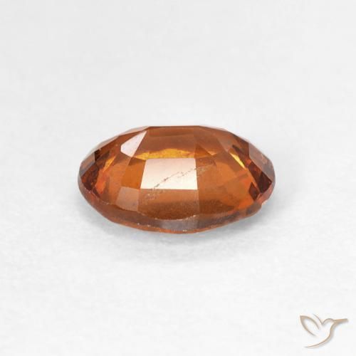 Grenat Hessonite Orange foncé naturelle ovale, 1.48 ct, VS
