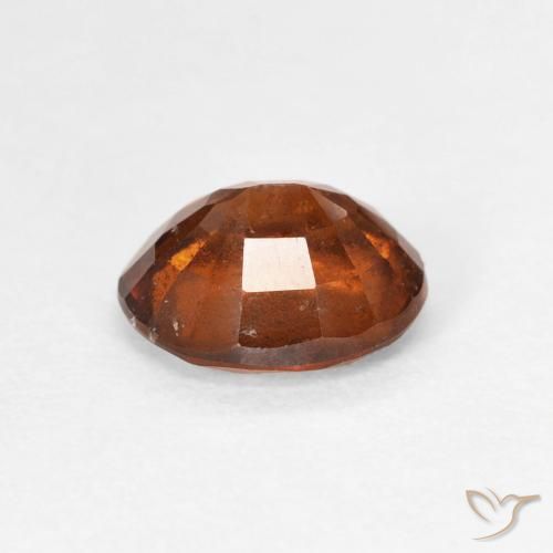 Grenat Hessonite Orange foncé naturelle ovale, 1.71 ct, VS