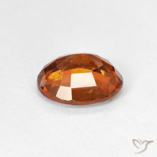 Grenat Hessonite Medium Dark-Orange naturelle ovale, 1.56 ct, VS