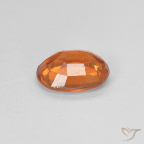 Grenat Hessonite Orange moyen naturelle ovale, 1.05 ct, VVS-VS
