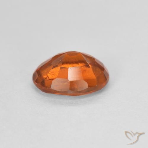 Grenat Hessonite Orange moyen naturelle ovale, 1.16 ct, VVS-VS
