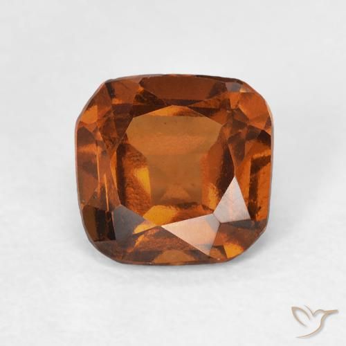 1.31ct Naturel Ambre orange Grenat Hessonite, Coussin, VVS-VS