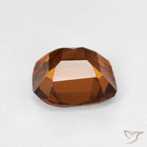 Grenat Hessonite Ambre orange naturelle Coussin, 1.31 ct, VVS-VS