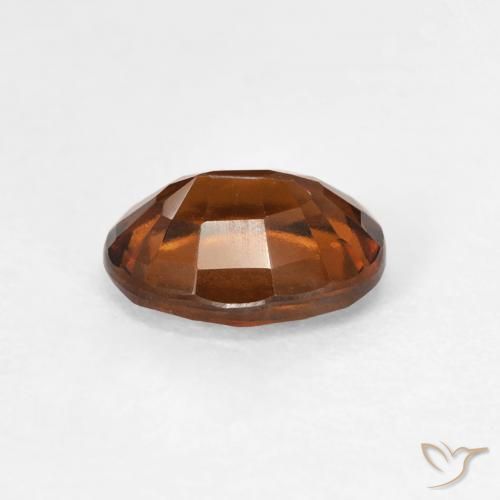 Grenat Hessonite Orange foncé naturelle ovale, 1.40 ct, VVS-VS