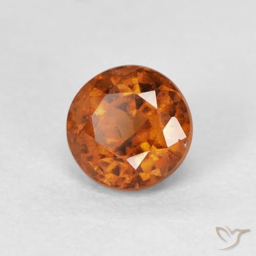 Grenat Hessonite Medium Dark-Orange naturelle Tour, 0.90 ct, VVS-VS