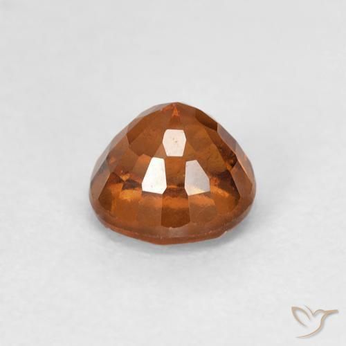 Grenat Hessonite Medium Dark-Orange naturelle Tour, 0.90 ct, VVS-VS